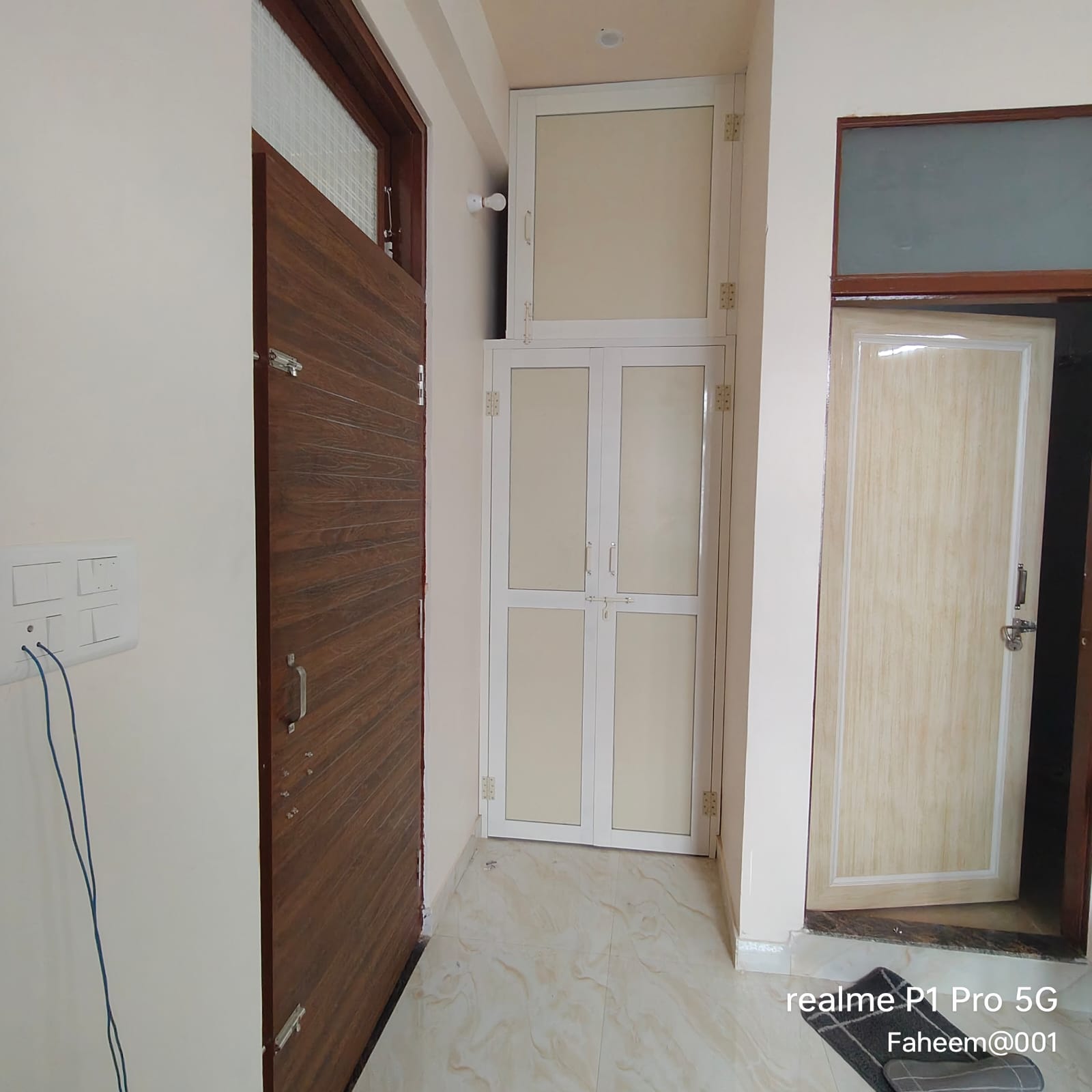 White bathroom door