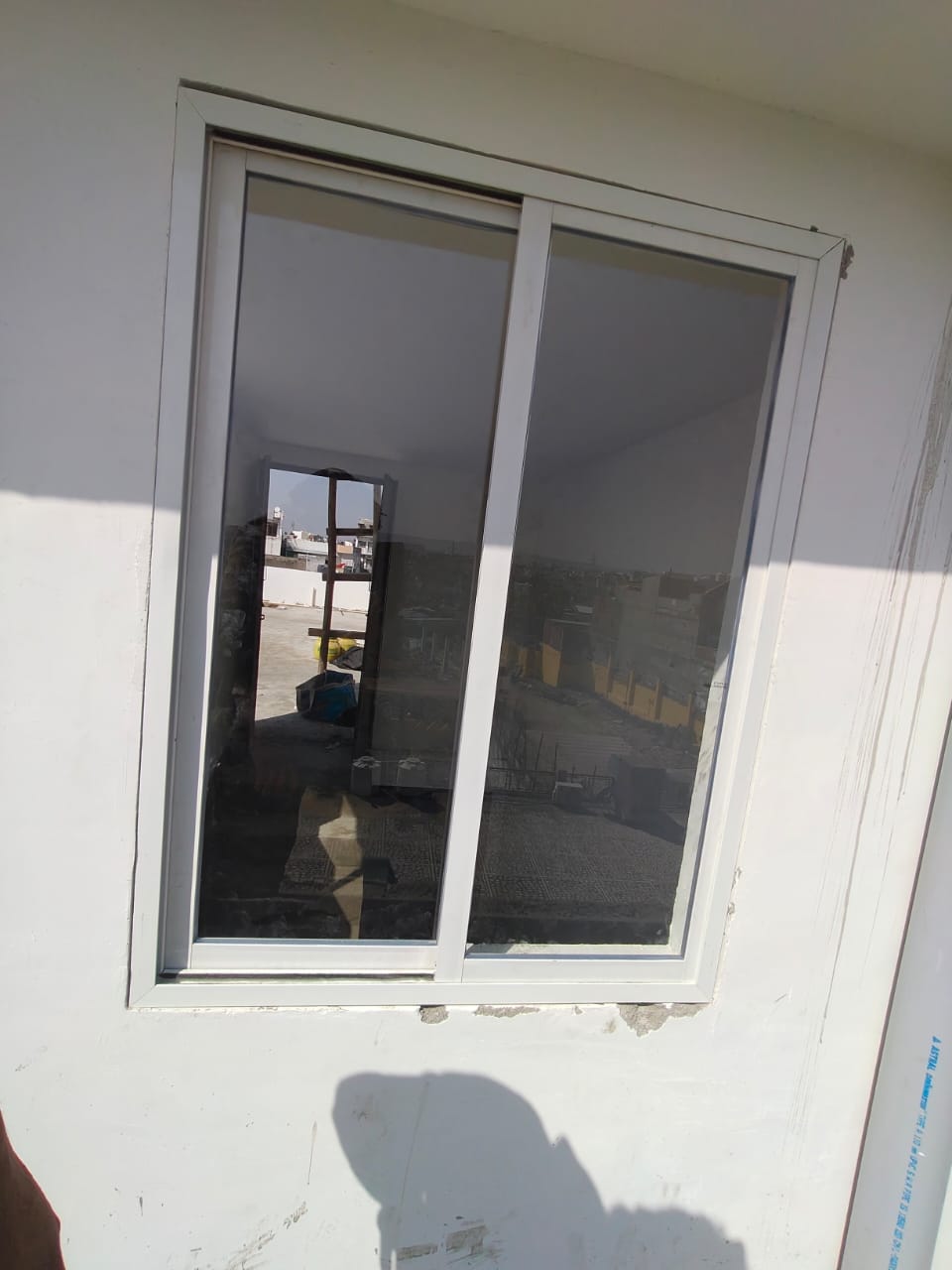Large sliding glass windows